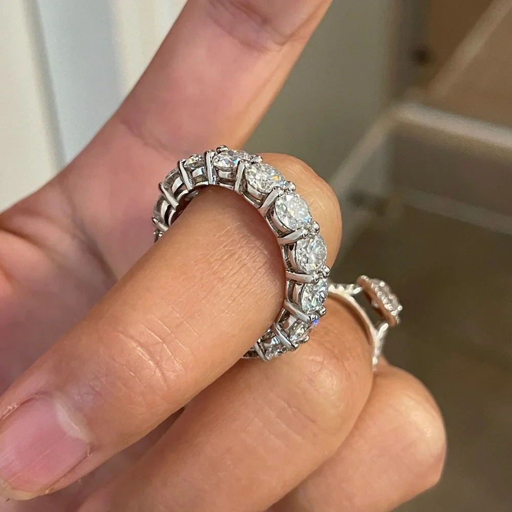 Real moissanite ring size 9 - Picture 7 of 8